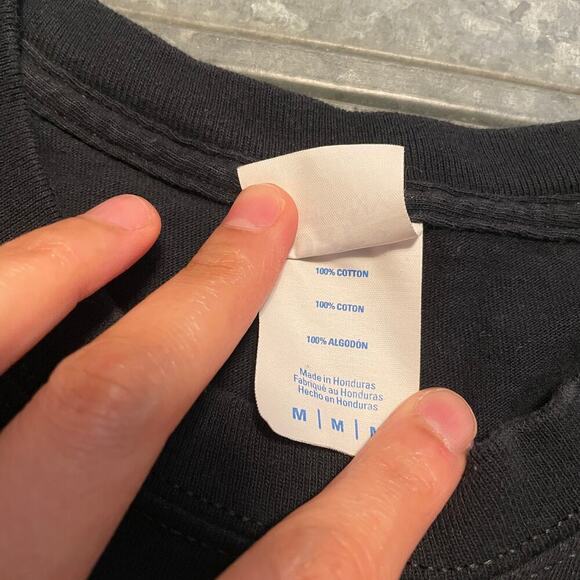 McDonalds Saweetie Crew Tee Shirt Medium Black Cotton Crewneck Logo Fast Food - Picture 4 of 8